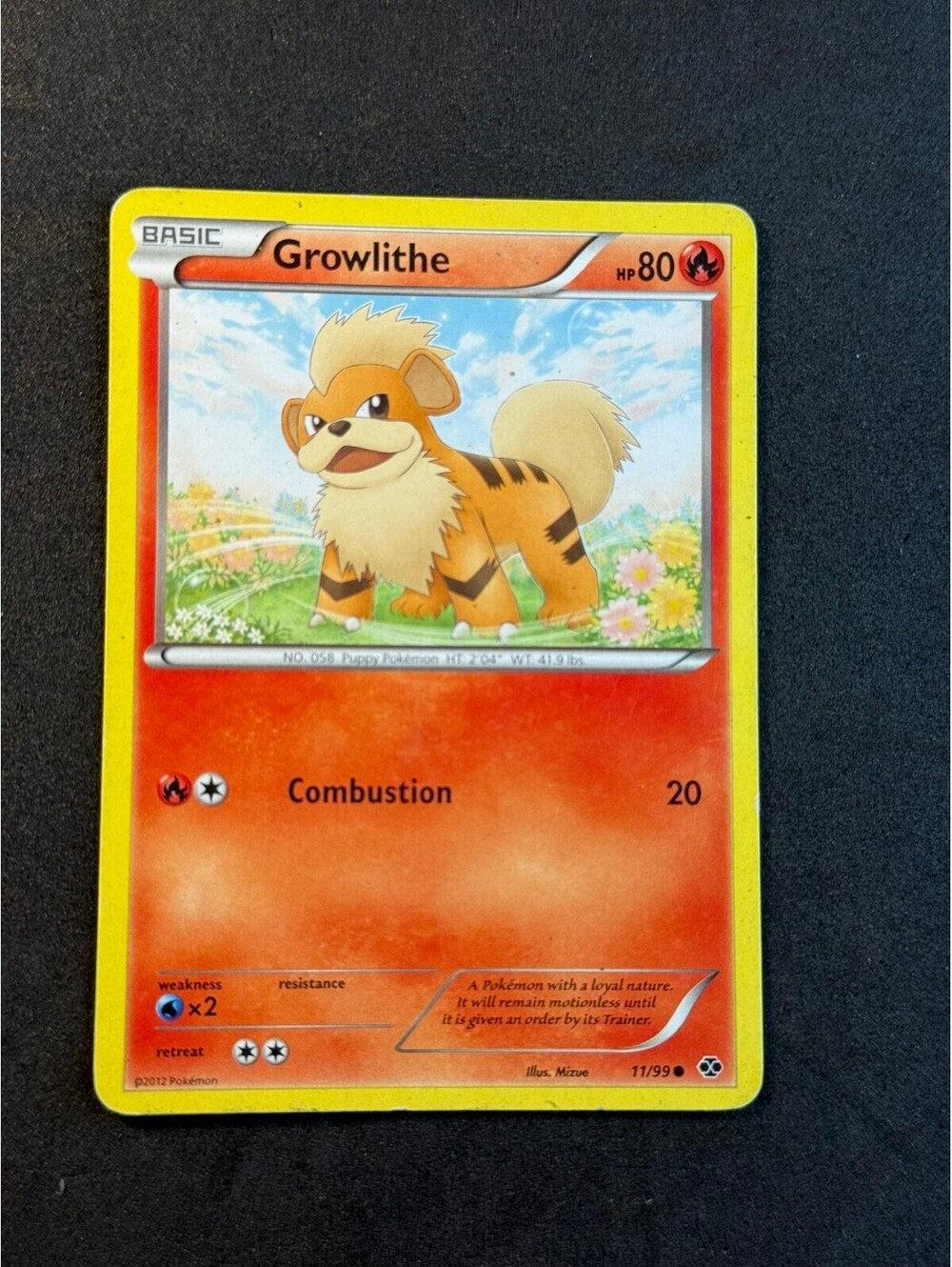 Growlithe Pokémon Card 11/99 Common Next destinies